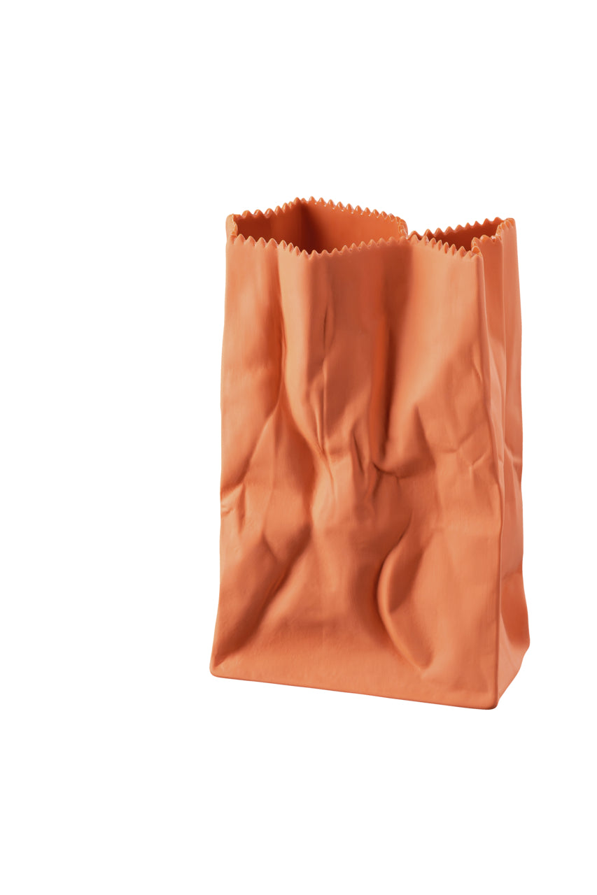 ROSENTHAL Paper Bag Turuncu Porselen Vazo 18 cm D’Maison 