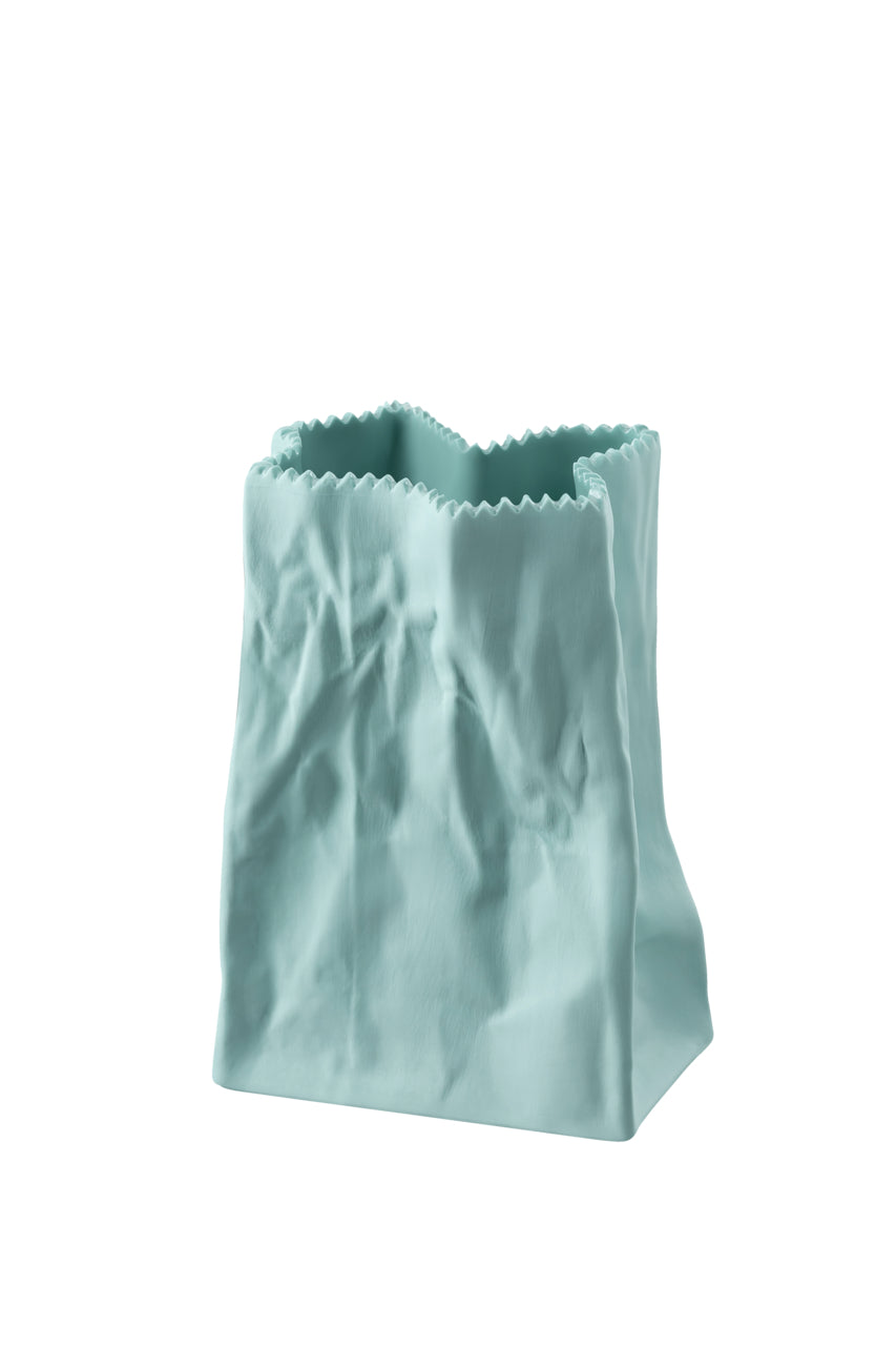 ROSENTHAL Paper Bag Su Yeşili Porselen Vazo 14 cm D’Maison 