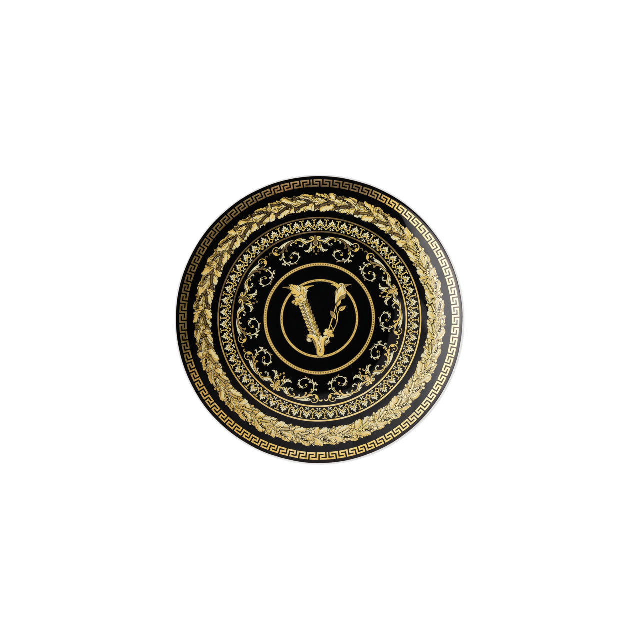 VERSACE Virtus Gala Siyah Porselen Ekmek Tabağı 17 cm D’Maison 