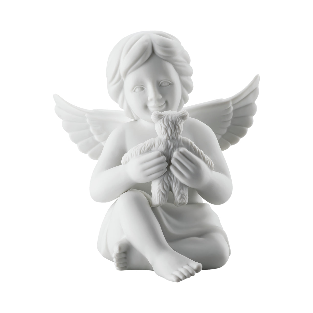 ROSENTHAL Ayıcıklı Melek Beyaz Porselen Biblo 14 cm D’Maison 