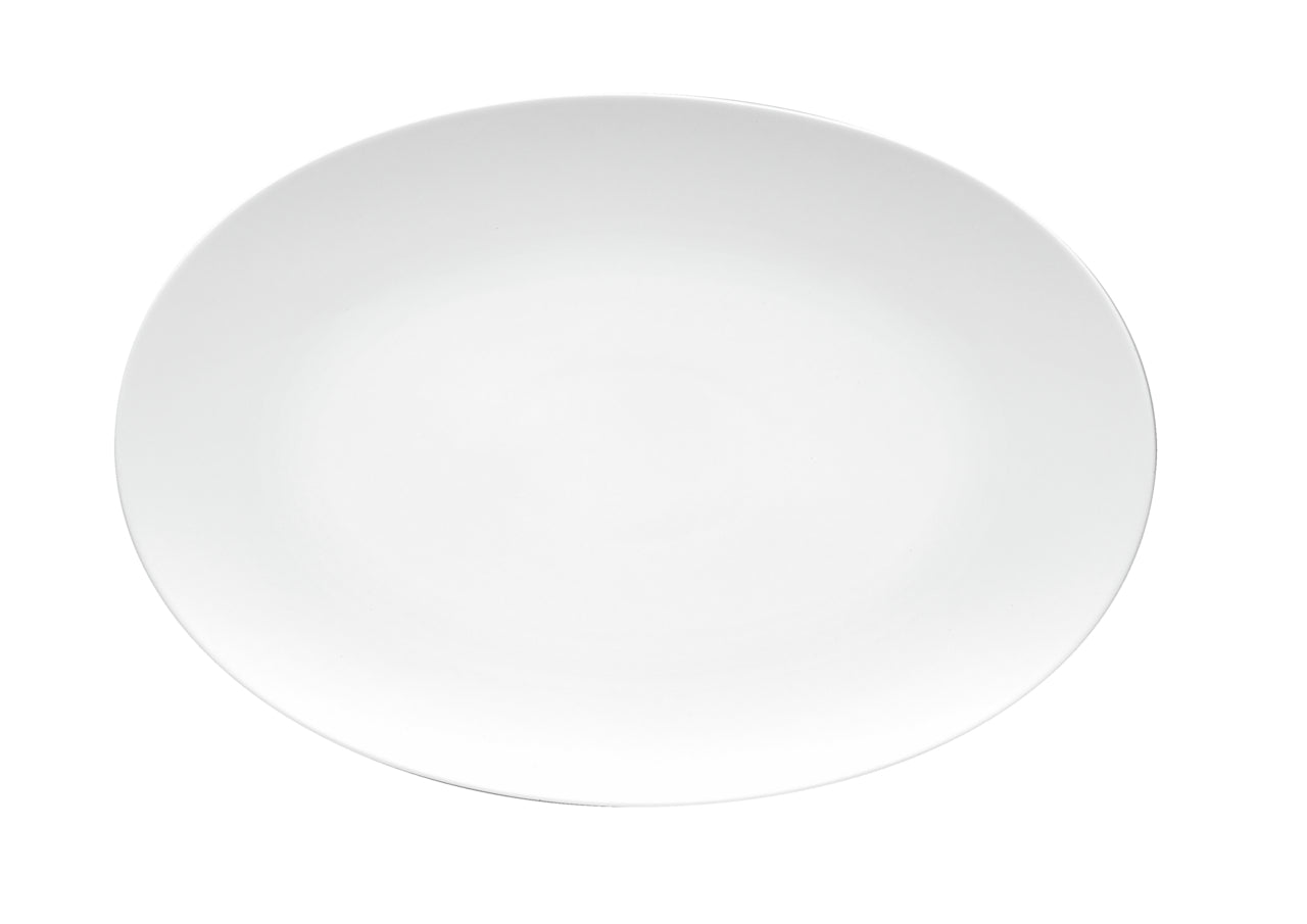 ROSENTHAL TAC Beyaz Oval Porselen Servis Tabağı 38 cm D’Maison 