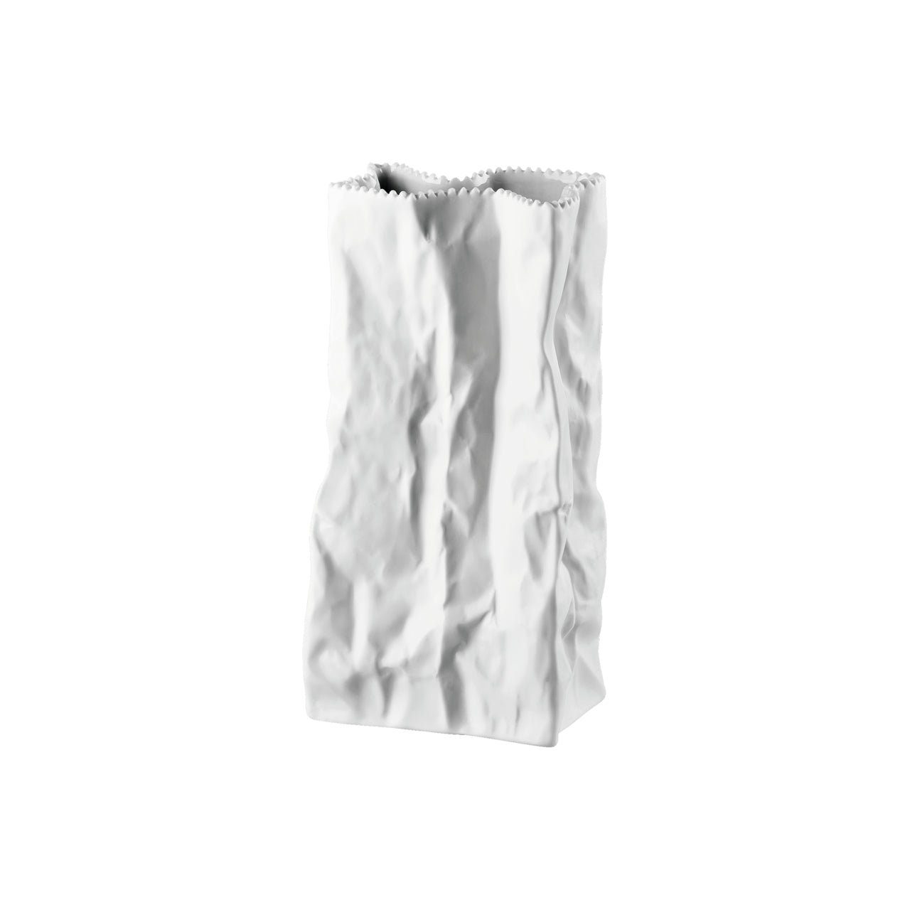 ROSENTHAL Paper Bag Beyaz Porselen Vazo 22 cm D’Maison 