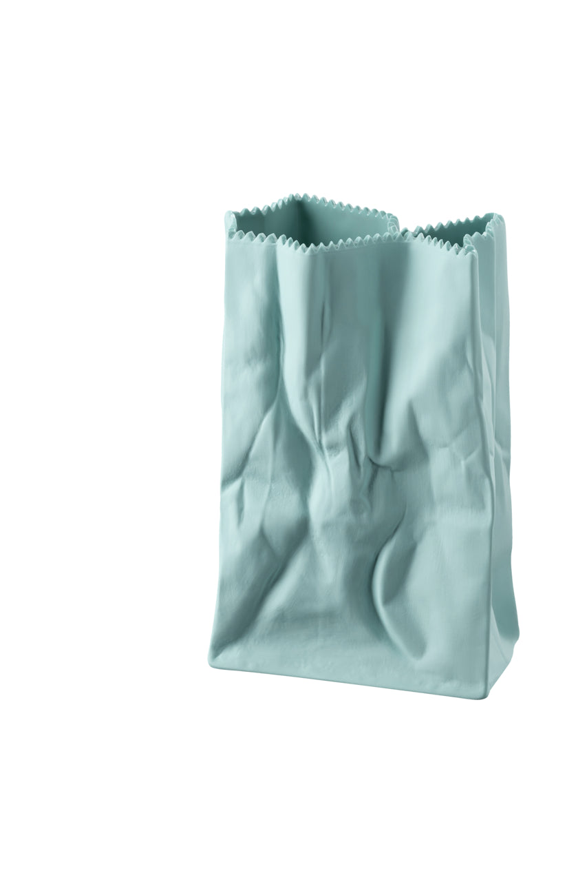 ROSENTHAL Paper Bag Su Yeşili Porselen Vazo 18 cm D’Maison 