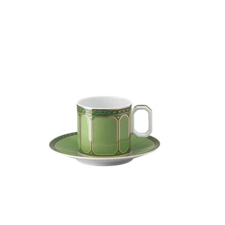 ROSENTHAL Signum Fern Yeşil Porselen Türk Kahvesi Fincan ve Tabağı D’Maison 