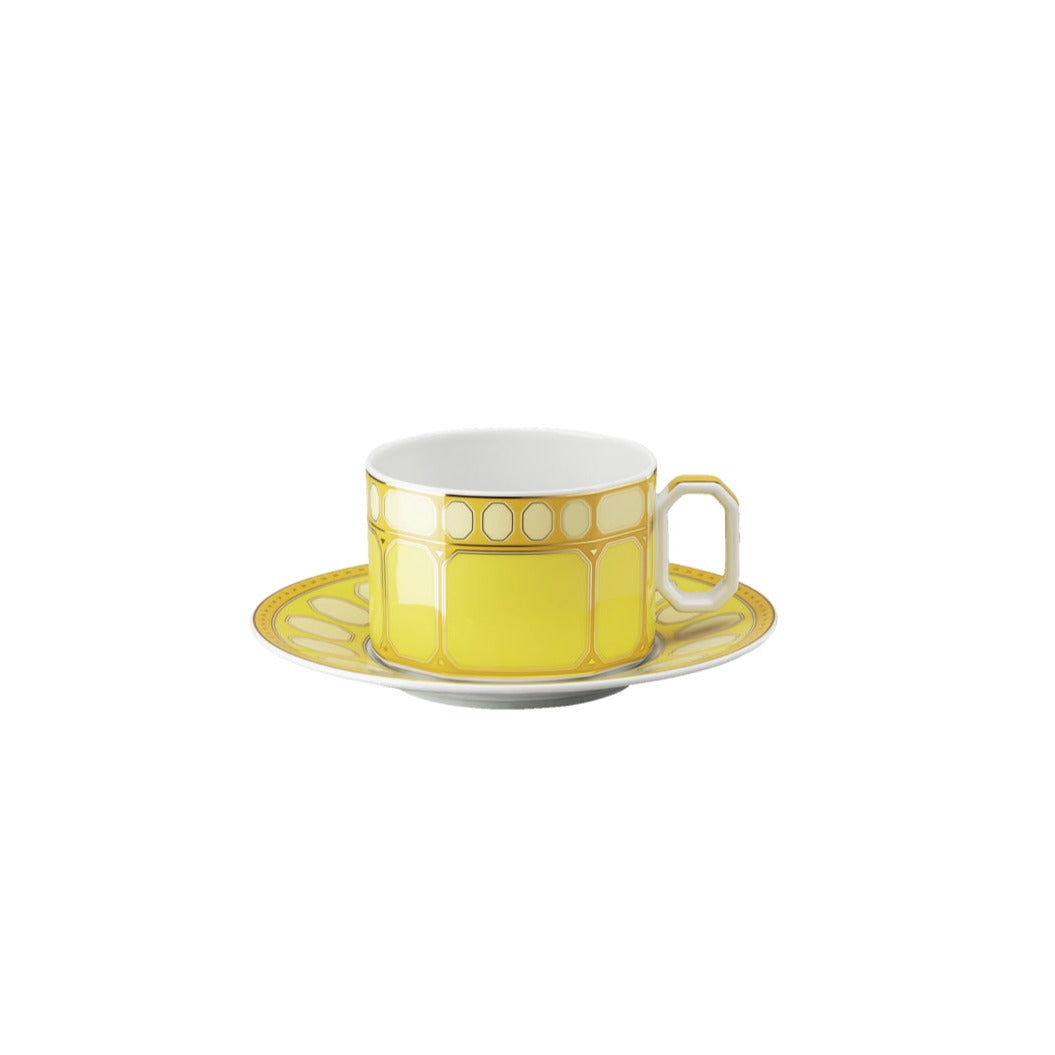 ROSENTHAL Signum Jonquil Sarı Porselen Kahve/Çay Fincan ve Tabağı D’Maison 
