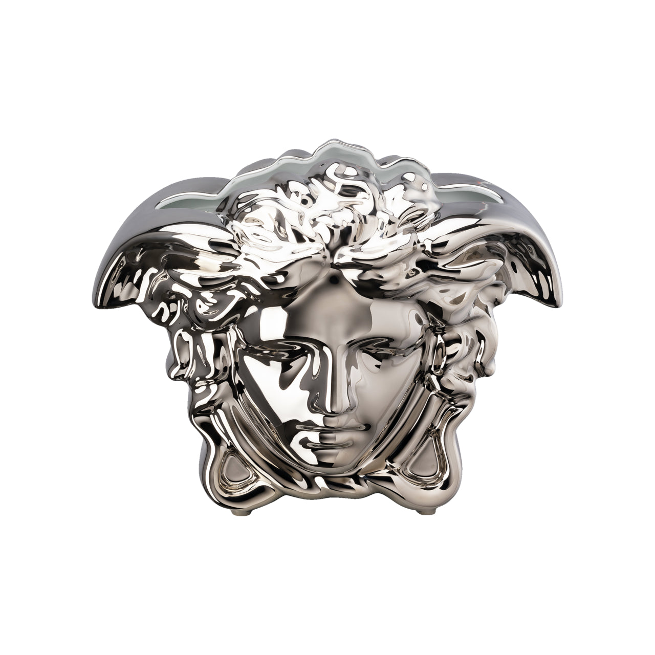 VERSACE Medusa Grande Platin Porselen Vazo 21 cm D’Maison 