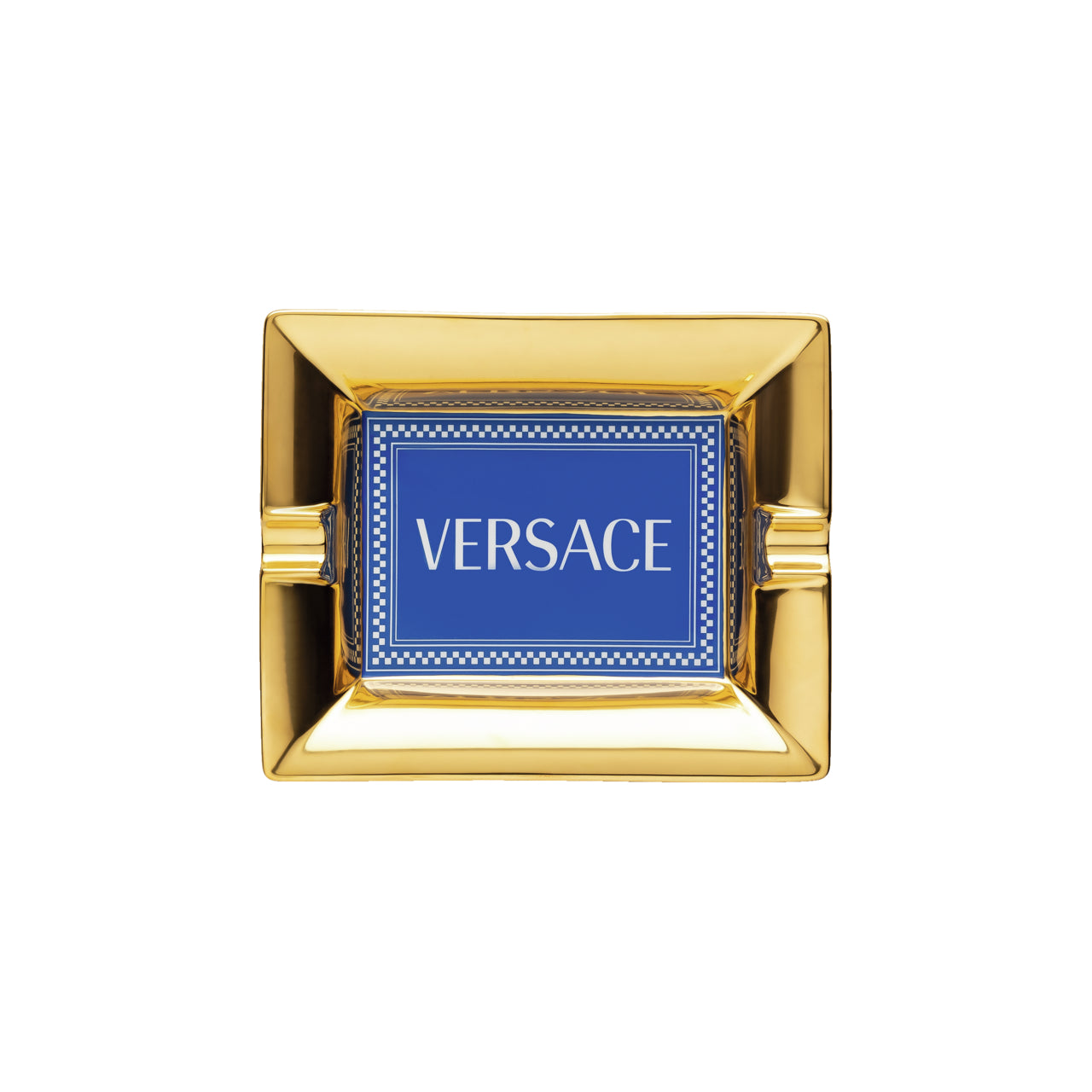 VERSACE Medusa Rhapsody Mavi Porselen Kültablası 16 cm D’Maison 