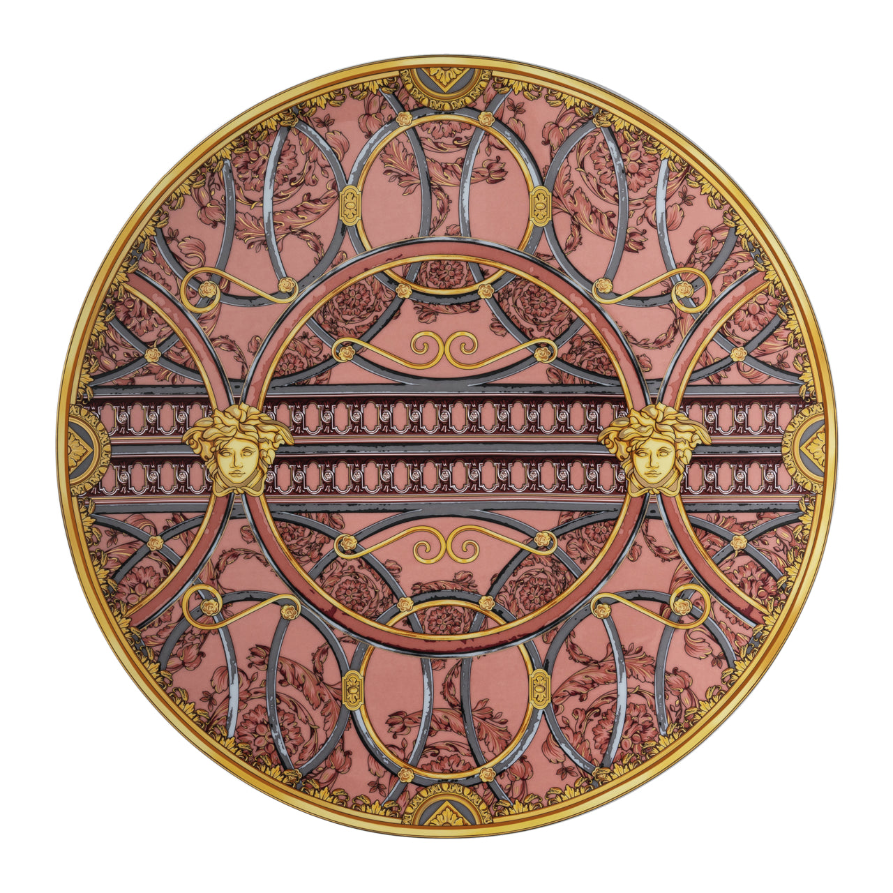 VERSACE Scala Palazzo Rose Porselen Servis Tabağı 33 cm D’Maison 