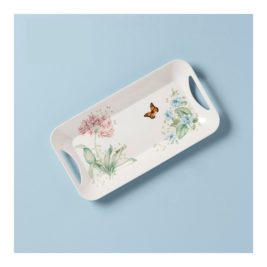 LENOX Butterfly Melamin Dikdörtgen Servis Tepsisi 39 cm D’Maison 