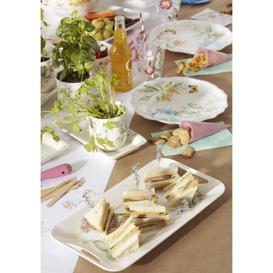 LENOX Butterfly Melamin Dikdörtgen Servis Tepsisi 39 cm D’Maison 