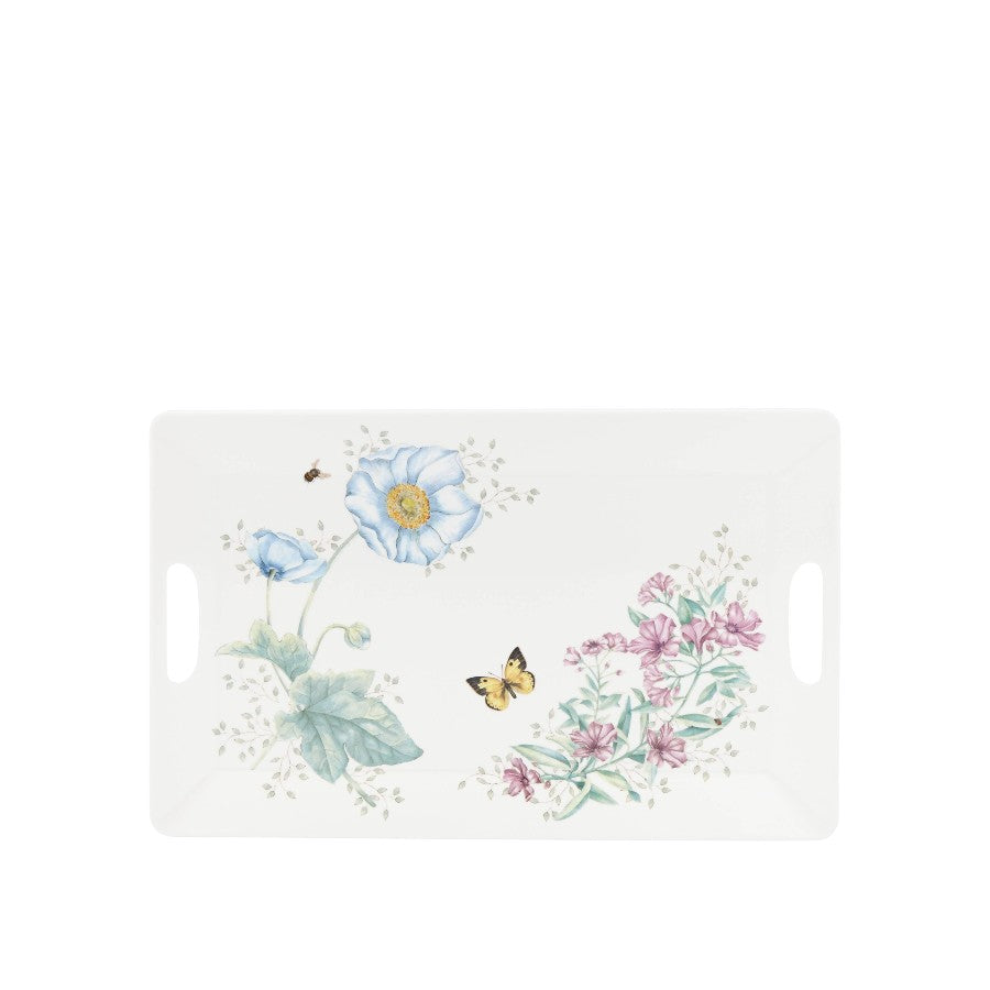 LENOX Butterfly Melamin Dikdörtgen Servis Tepsisi 48 cm D’Maison 