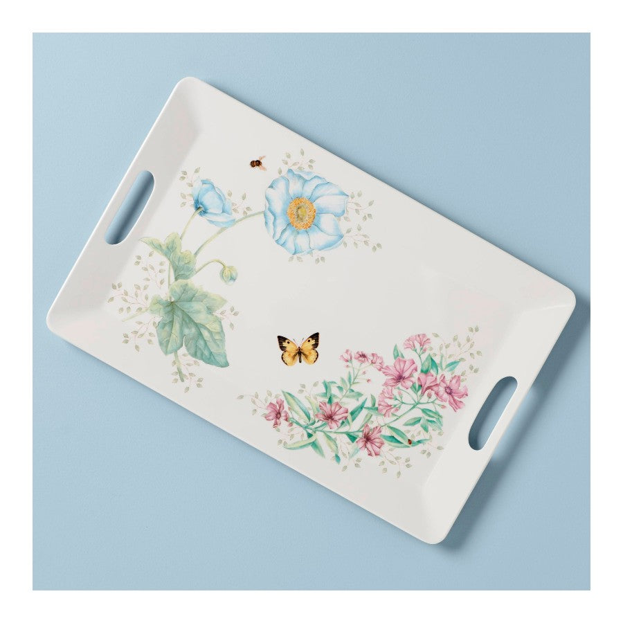 LENOX Butterfly Melamin Dikdörtgen Servis Tepsisi 48 cm D’Maison 