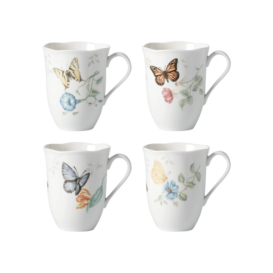 Butterfly Porselen Kupa 4'lü Set