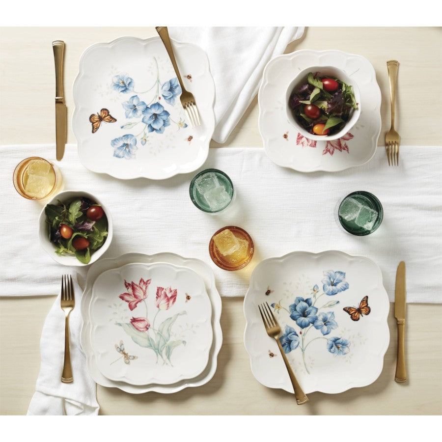 Butterfly Kare Tabak 4'lü Set 28 cm