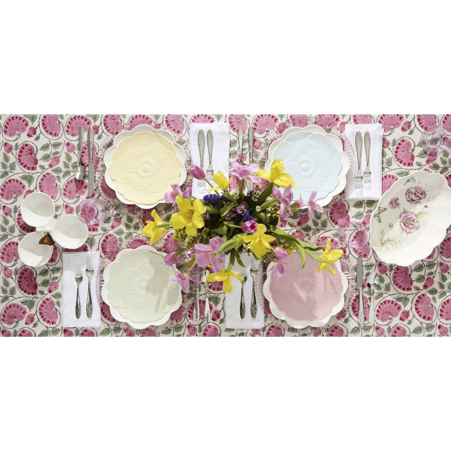 Butterfly Mavi Porselen Accent Tabağı 4'lü Set 23 cm