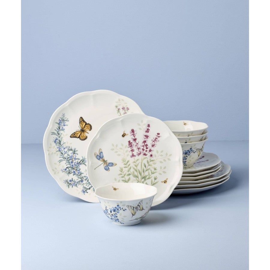 LENOX Butterfly Herbs 4 Kişilik 12 Parça Yemek Takımı D’Maison 