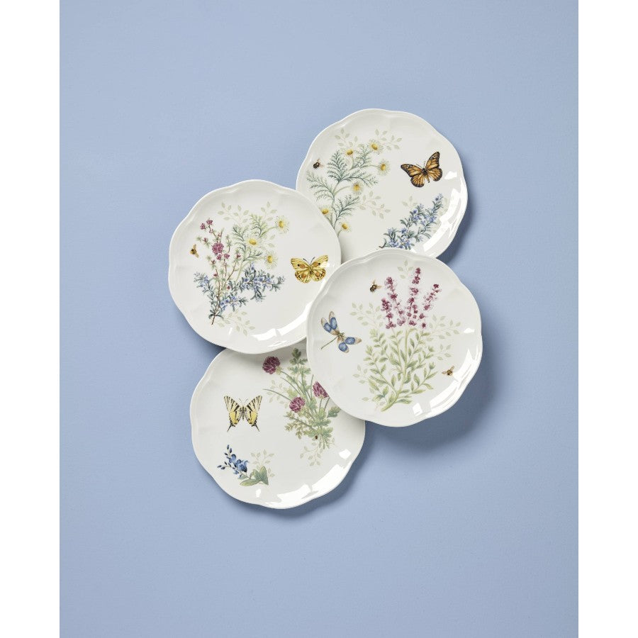 LENOX Butterfly Herbs Accent Tabağı 4'lü Set 23 cm D’Maison 