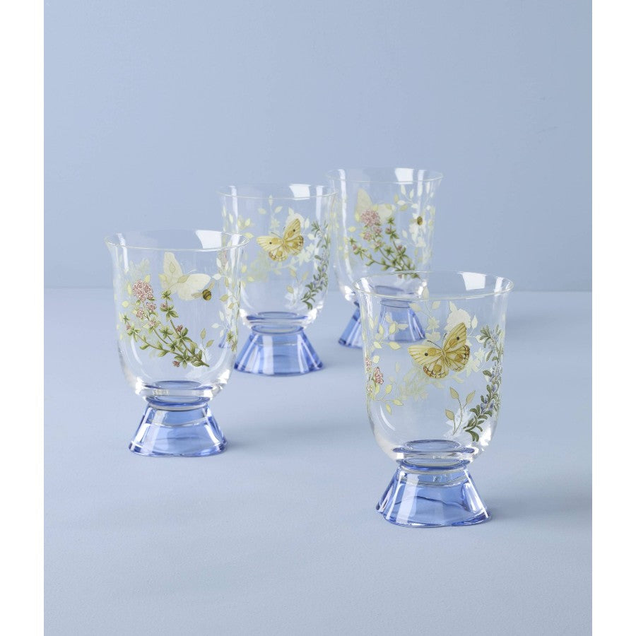 LENOX Butterfly Herbs Su/Meşrubat Bardağı 4'lü Set D’Maison 