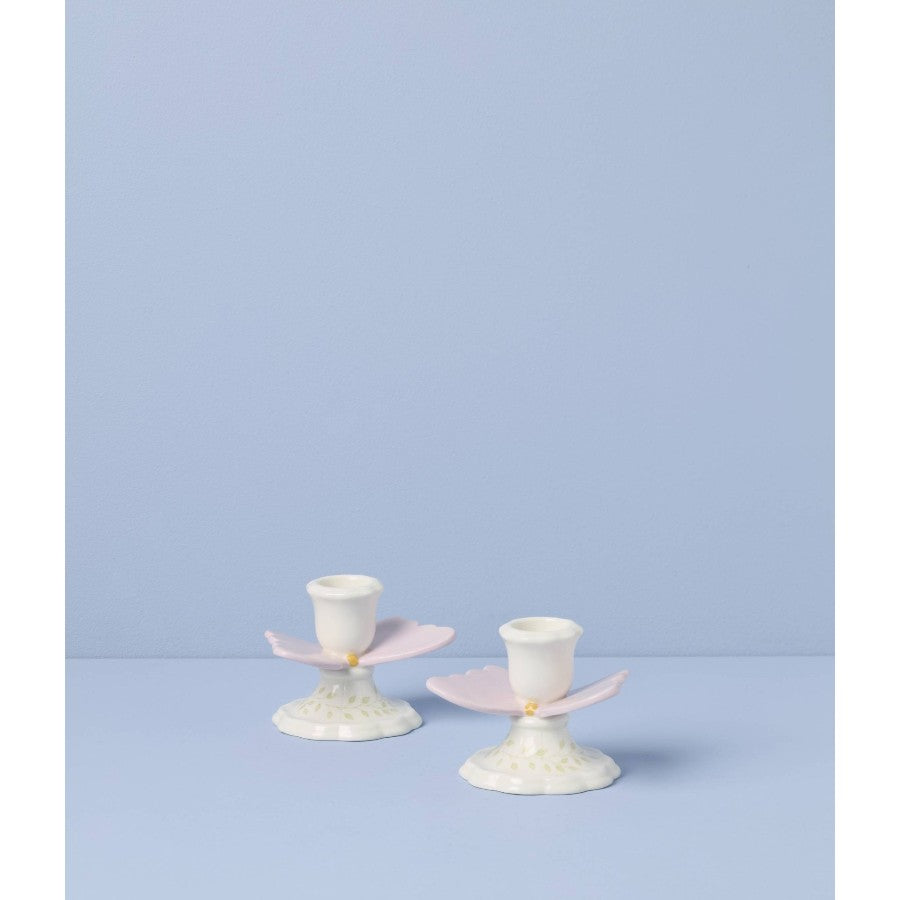 LENOX Butterfly Porselen Mumluk 2'li Set D’Maison 