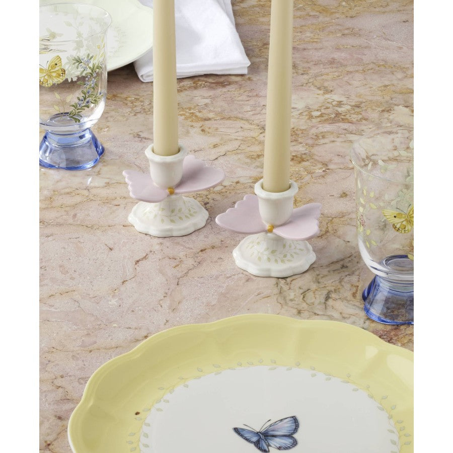 LENOX Butterfly Porselen Mumluk 2'li Set D’Maison 