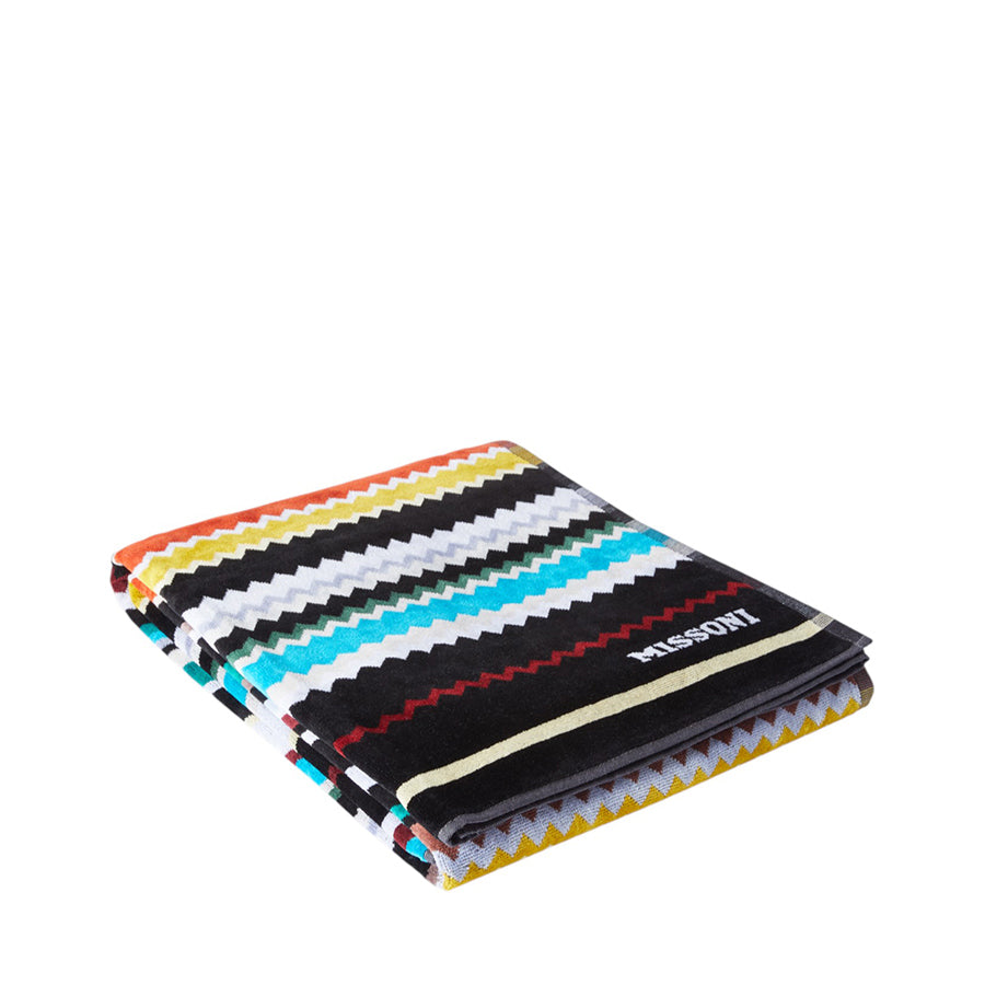 MISSONI HOME Curt 100  Çok Renkli Zigzag Desenli Plaj Havlusu 100x180 cm D’Maison 