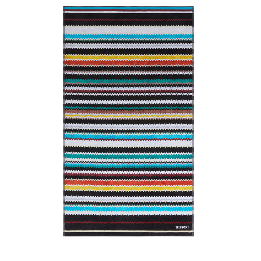 MISSONI HOME Curt 100  Çok Renkli Zigzag Desenli Plaj Havlusu 100x180 cm D’Maison 
