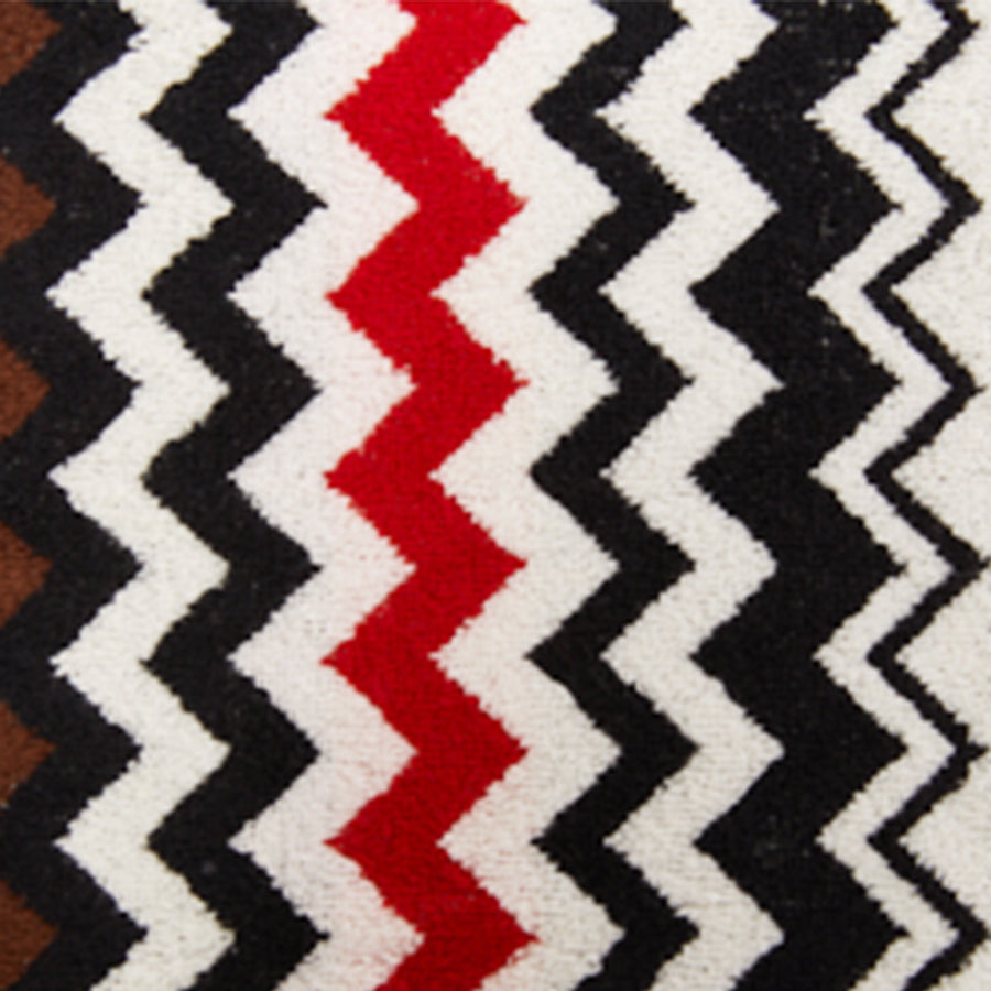MISSONI HOME Best 156 Kırmızı Çok Renkli Zigzag Desenli Kapüşonlu Bornoz D’Maison 