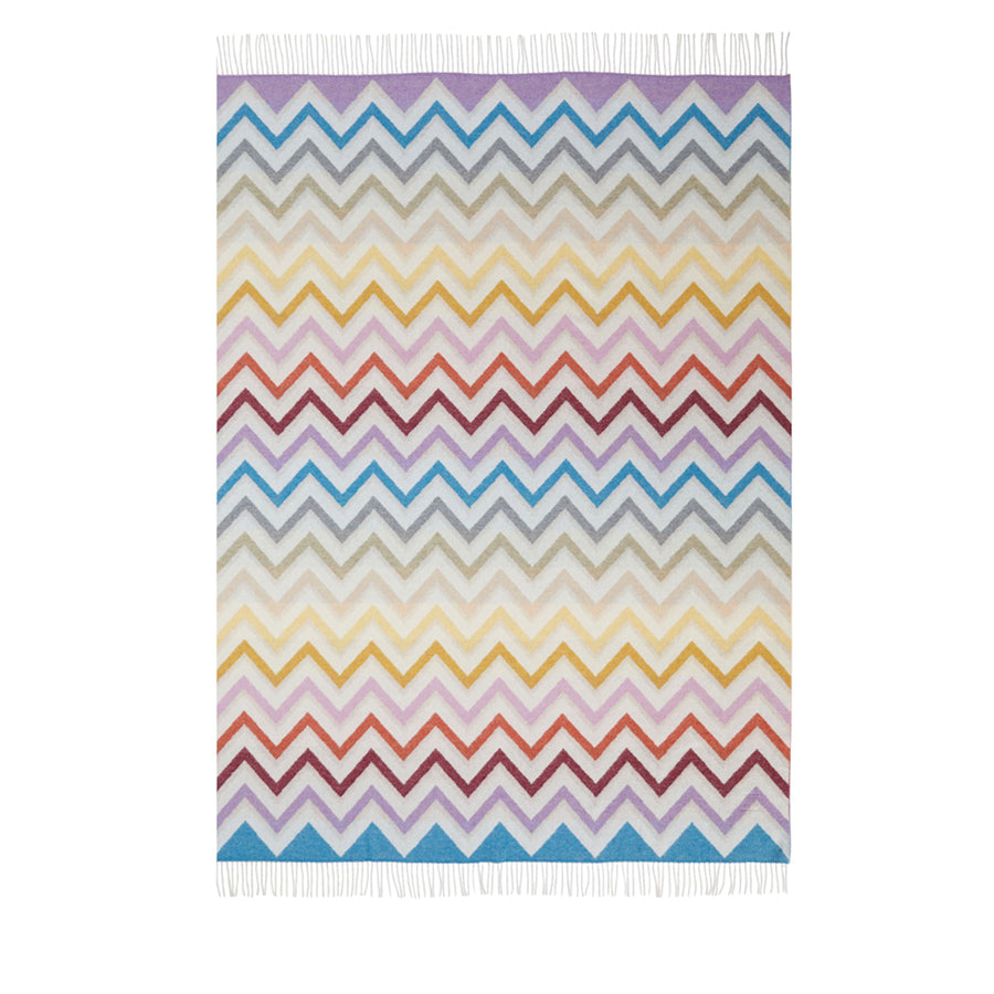 MISSONI HOME Watamu 100  Çok Renkli Zigzag Desenli Koltuk Şalı 130x190 cm D’Maison 