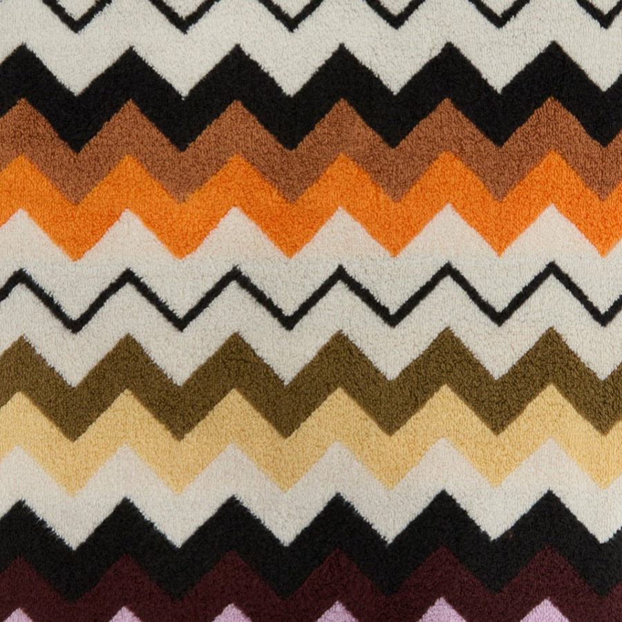 Murrina 100  Çok Renkli Zigzag Desenli Yüz Havlusu 70x40 cm