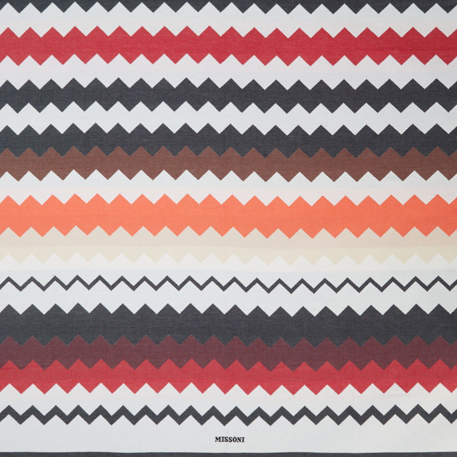 MISSONI HOME Best 156  Kırmızı Çok Renkli Zigzag Desenli Plaj Havlusu 140x180 cm D’Maison 
