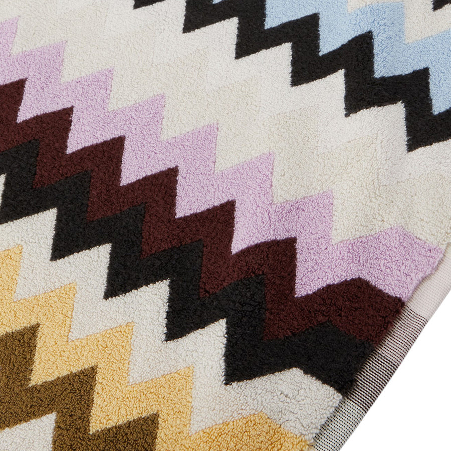 MISSONI HOME Murrina 100  Çok Renkli Zigzag Desenli Banyo Halısı 90x60 cm D’Maison 
