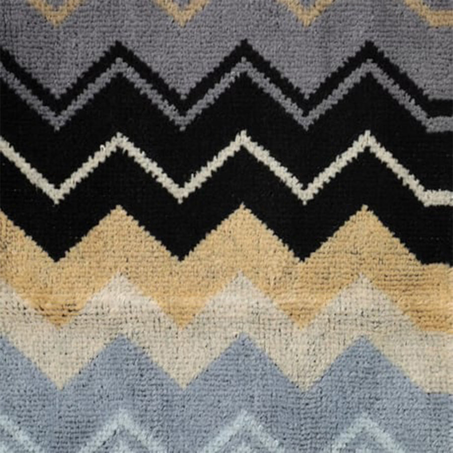 MISSONI HOME Giacomo 160- Siyah Çok Renkli Zigzag Desenli El Havlusu 30 x 30 cm D’Maison 