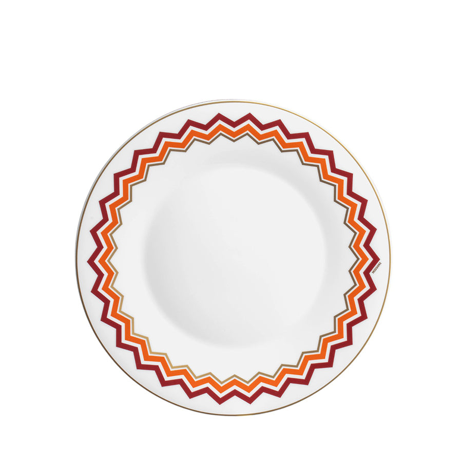 MISSONI HOME Iconic Turuncu Bordo Porselen Yemek Tabağı 27,5 cm D’Maison 