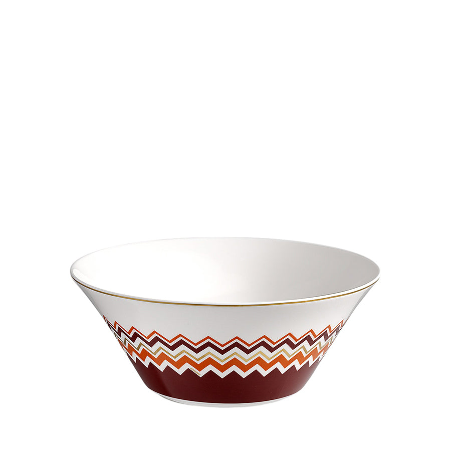 MISSONI HOME Iconic Turuncu Bordo Porselen Servis Kasesi 26,5 cm D’Maison 