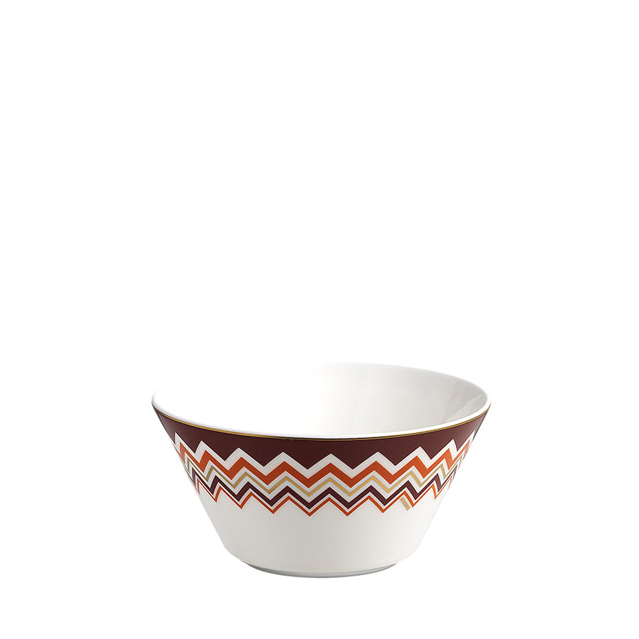 MISSONI HOME Iconic Turuncu Bordo Porselen Kase 13 cm D’Maison 