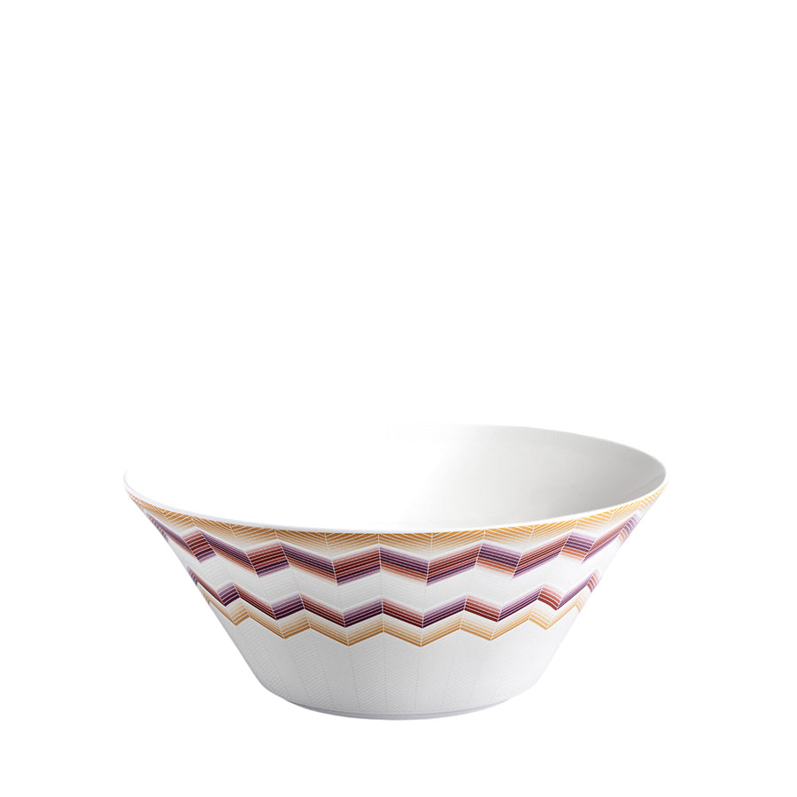 MISSONI HOME Zig Zag Jarris 156 Turuncu Bordo Servis Kasesi 26,5 cm D’Maison 