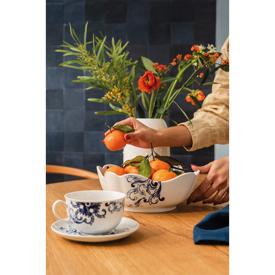 True Blue Porselen Servis Kasesi 20 cm