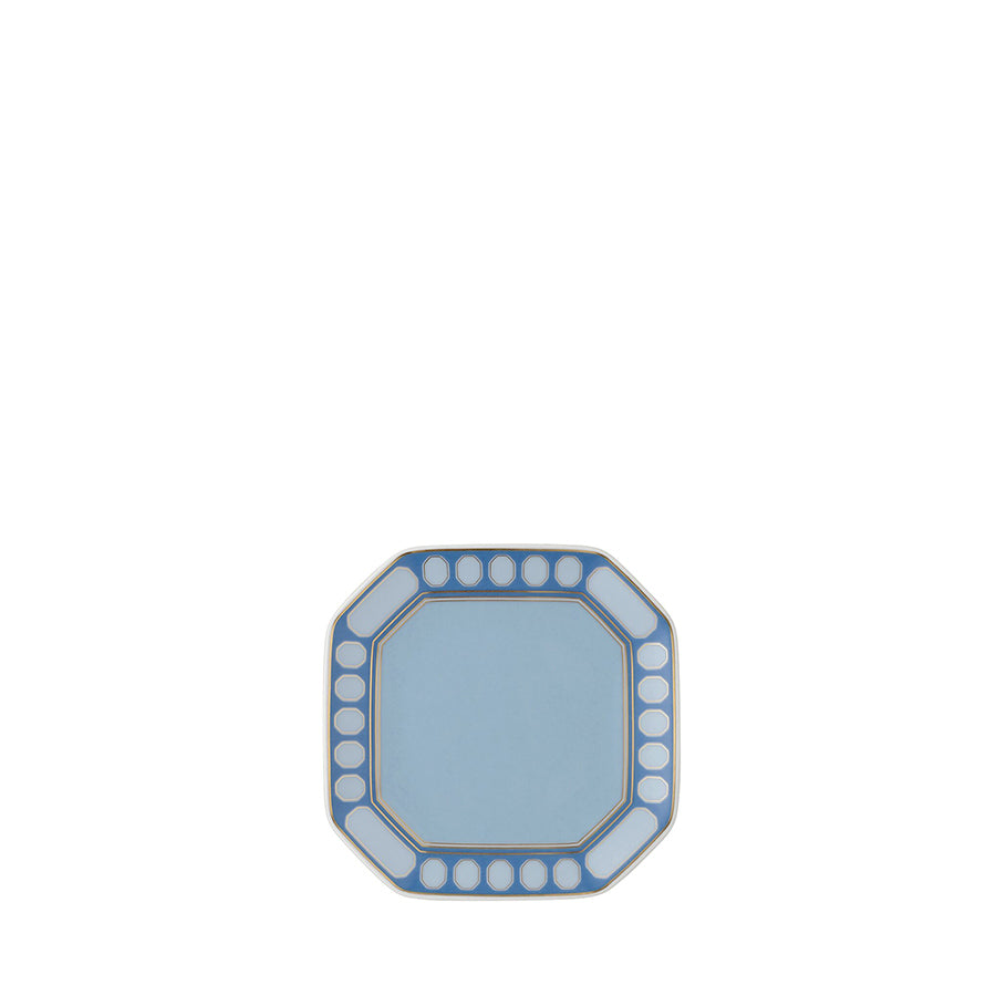 SWAROVSKI X ROSENTHAL Signum Azure Mavi Porselen Dekoratif Tabak 11x11 cm D’Maison 
