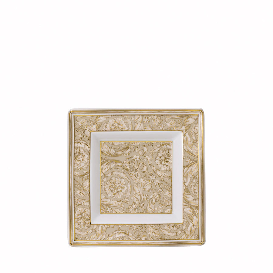 VERSACE Barocco Bej Porselen Dekoratif Tabak 14 cm D’Maison 