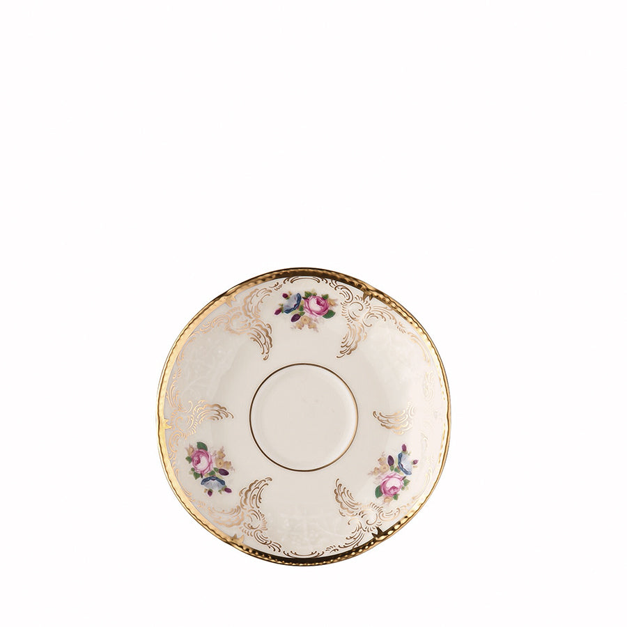 ROSENTHAL Sanssouci Elfenbein Diplomat Porselen Türk Kahvesi Fincan Tabağı 12 cm D’Maison 
