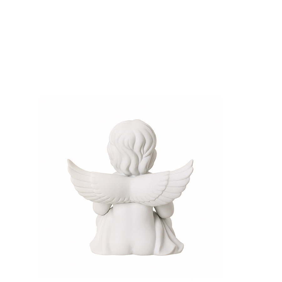 ROSENTHAL Meditasyon Yapan Melek Beyaz Porselen Biblo 15 cm D’Maison 