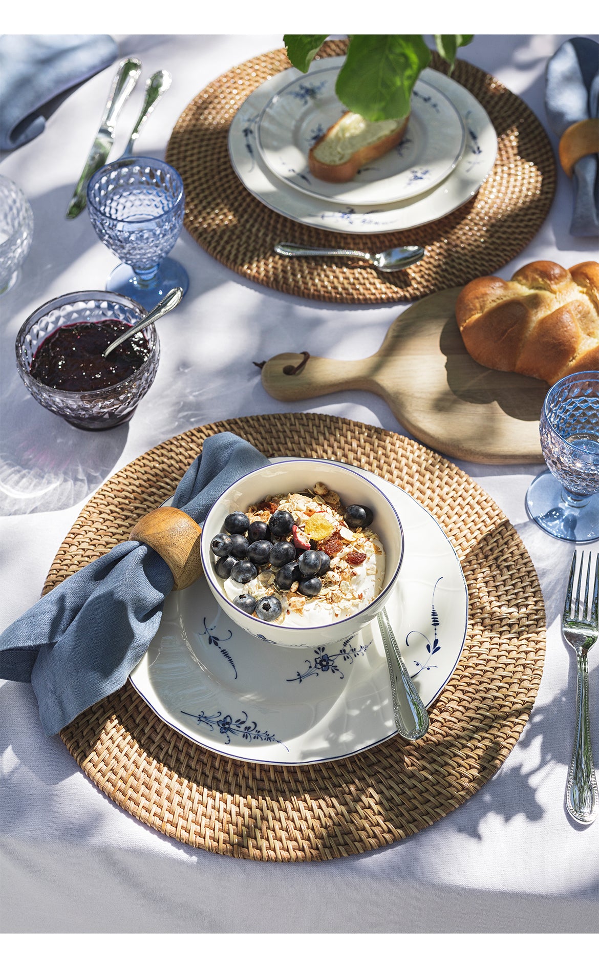 Old Luxembourg Desenli Porselen 12 Kişilik 51 Parça Yemek Takımı