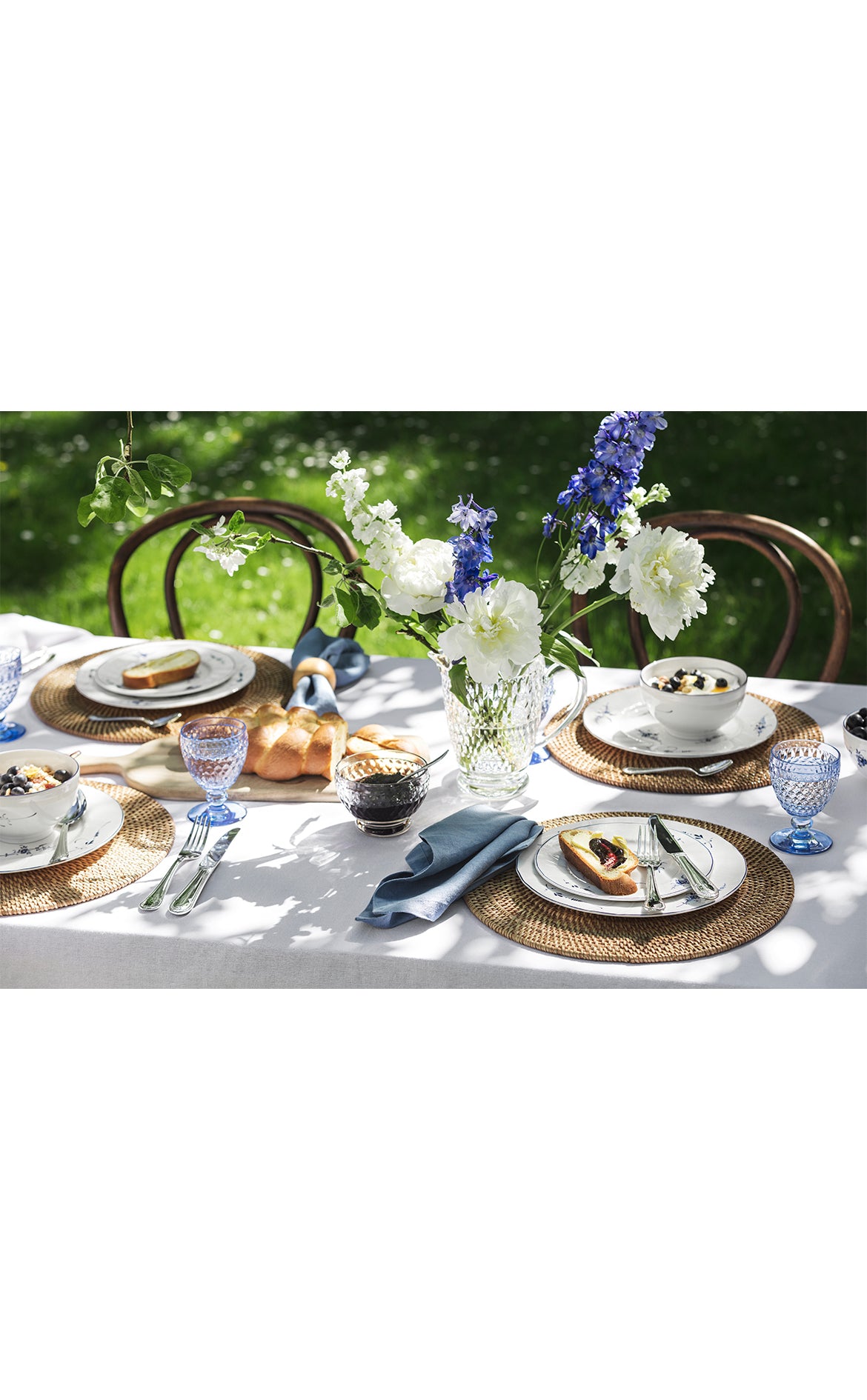 Old Luxembourg Desenli Porselen 12 Kişilik 51 Parça Yemek Takımı