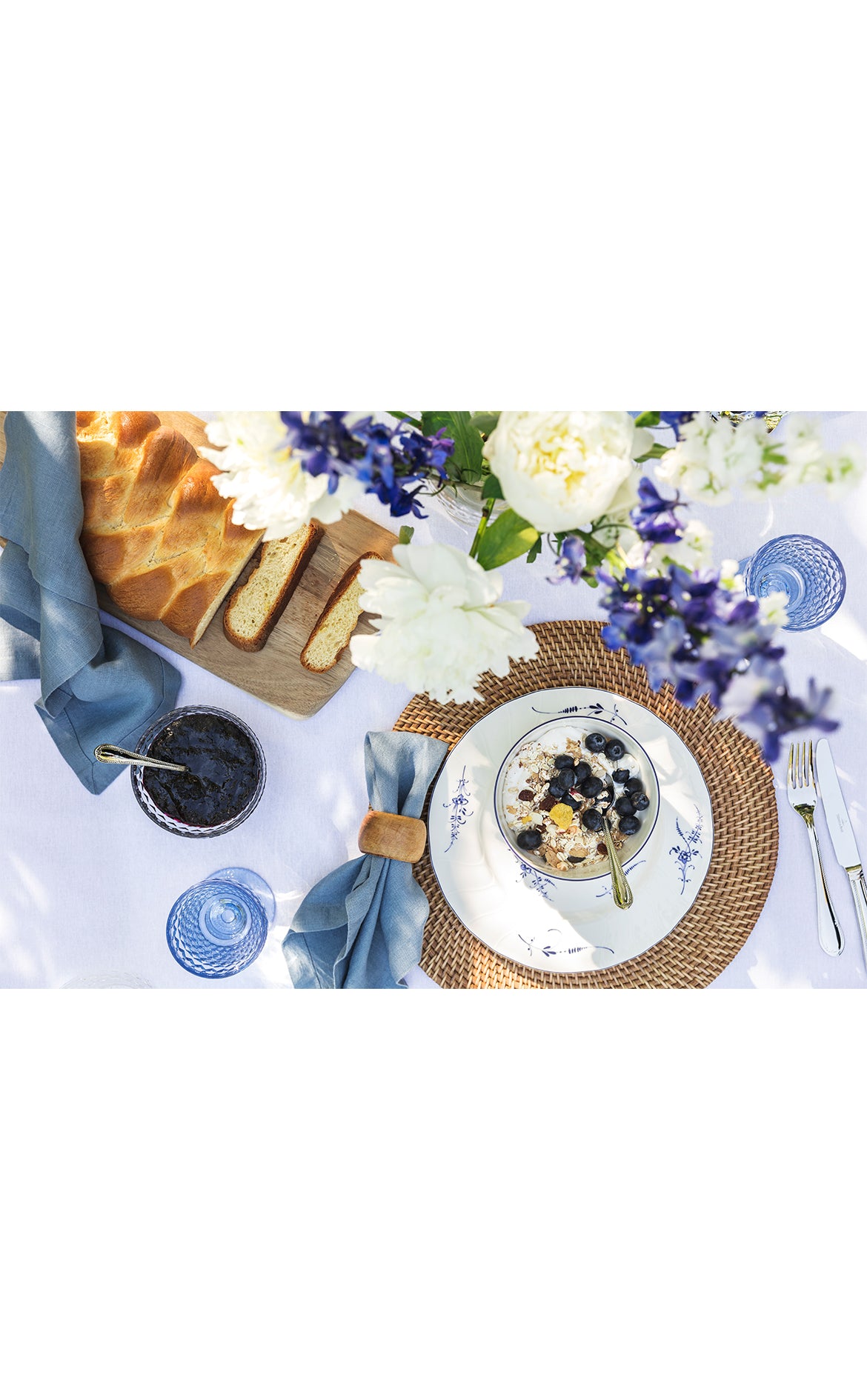 Old Luxembourg Desenli Porselen 12 Kişilik 51 Parça Yemek Takımı