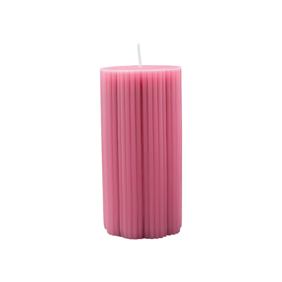 VILLEROY AND BOCH Fleur Pembe Sütun Mum 15 cm D’Maison 