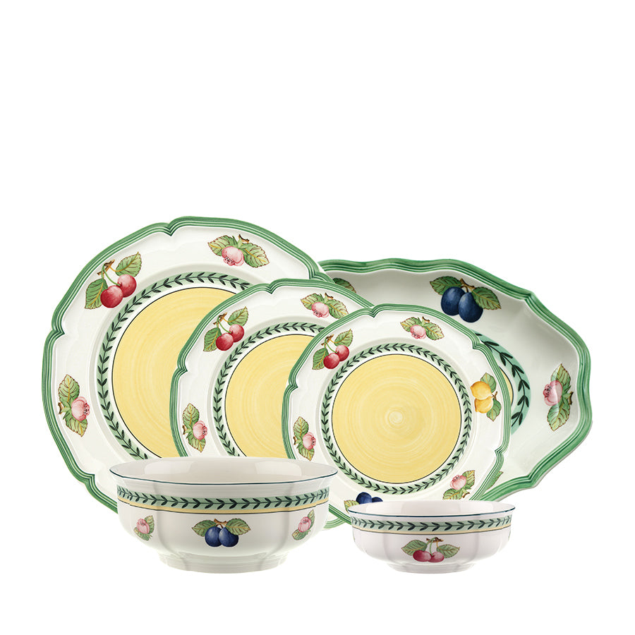 VILLEROY AND BOCH French Garden Fleurence Porselen 12 Kişilik 51 Parça Yemek Takımı D’Maison 