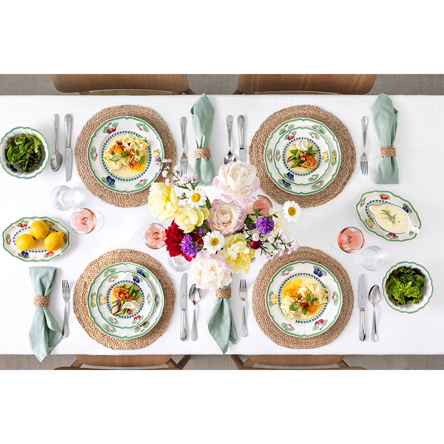 VILLEROY AND BOCH French Garden Fleurence Porselen 12 Kişilik 51 Parça Yemek Takımı D’Maison 