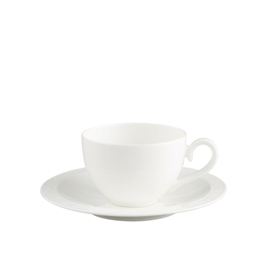 White Pearl Beyaz Kahve, Çay Fincan ve Tabağı