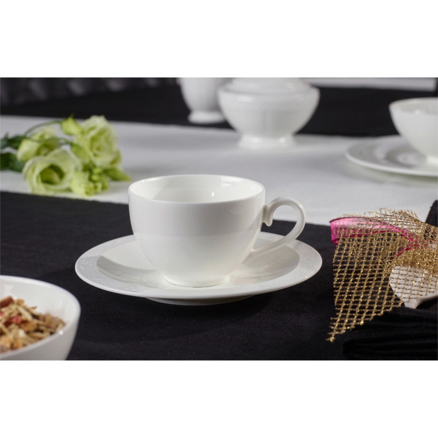 White Pearl Beyaz Kahve, Çay Fincan ve Tabağı