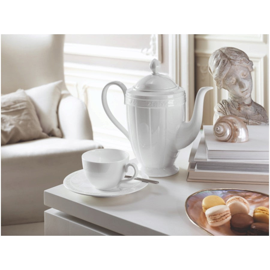 White Pearl Beyaz Kahve, Çay Fincan ve Tabağı